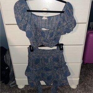 Altar’d State Two Piece Set: Top and Skirt Size S